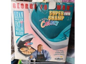 NIB George Foreman Grill Super Champ Colors