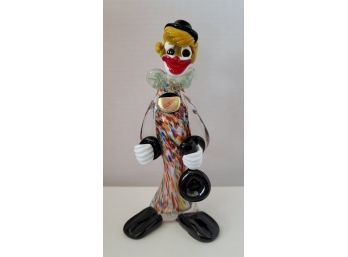 Laugh Clown, Laugh! Vintage Venetian Murano Art Glass Clown