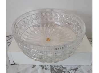 Beautiful Vintage Bleikristal Crystal Bowl From Germany Original Sticker
