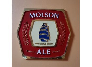 Vintage Molson Ale Beer Advertising Sign