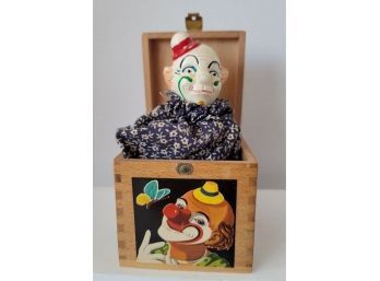 If This Guy Pops Up On Me I'll Need To Change My Draws!  Vintage MC Hermann Eichhorn Celluloid Clown In A Box