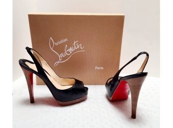 RED SOLES AND CORK HEELS Authentic Christian Louboutin Heels Size 36