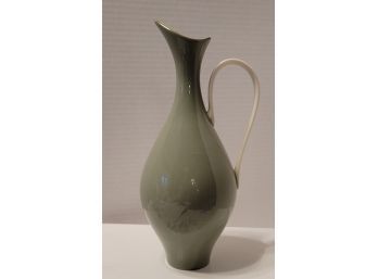 Beautiful Vintage Sage Green Lenox Pitcher Bud Vase