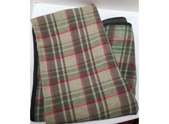 SO COMFY Vintage Wool Plaid Blanket