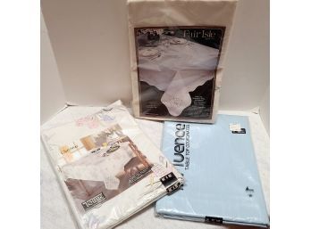Vintage NOS Tablecloths Incl Avon And Styled By Mikasa