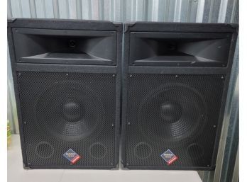 New Nady PTS 515 12-inch 2-way Speakers 25 1/2h Excellent Condition