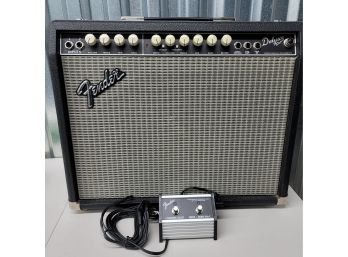 Fender Deluxe 90 Two Channel Amp With Cover Works Great!
