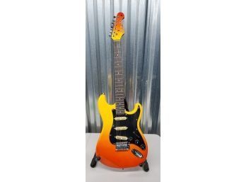 Super Cool NWOT SX Rock N Rise Stratocaster Electric Guitar W/gig Bag Plastic Still On Pick Guard! Pristine!