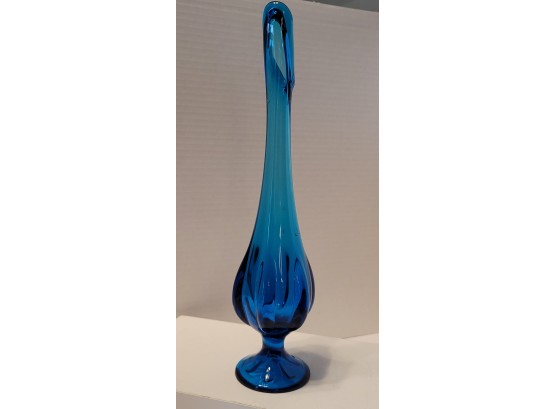 Look At That Blue! Vintage MCM Viking? Swung Vase