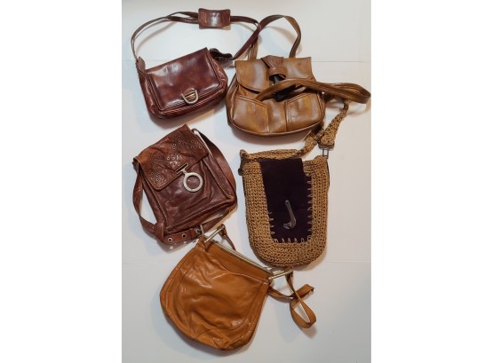 Rad Vintage Leather Suede Boho Western Purses