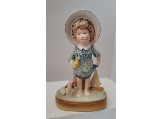 Vintage 1971 American Greetings Holly Hobbie Figurine 6h Great Condition Needs Cleaning