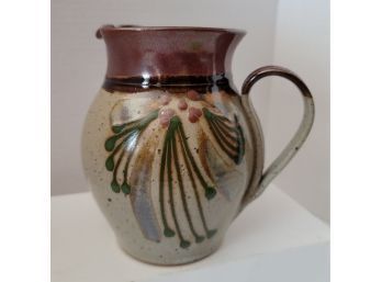 Beautiful Signed Barbara Haring Vintage Art Pottery Pitcher Excellent Condition!