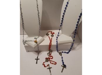 Vintage Rosary Beads Lot Excellent Condition