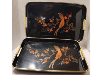 Vintage Japanese Obon Lacquer Trays- Yes Found Some More Of These!