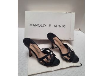 And The Same Manolos In Black 36 With Box And Dustbag