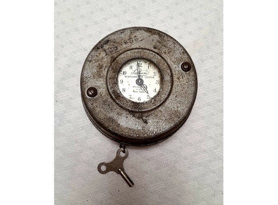 WHAT AN AMAZING FIND Vintage Lathem Watchman's Clock Time Detector WITH KEYS
