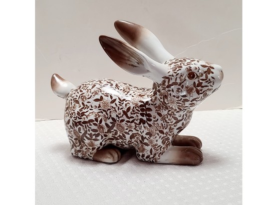 BIG AND A BEAUTY Ceramic Asian Signed Rabbit Figurine