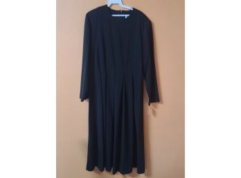 NWT VINTAGE Appleseed Flowy Black Dress L