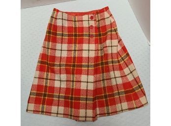 YALL THEY ARE SKORTS 1960S Wool Skirt XS