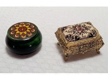 Wooden And San Francisco Music Box Company Trinket Music Boxes
