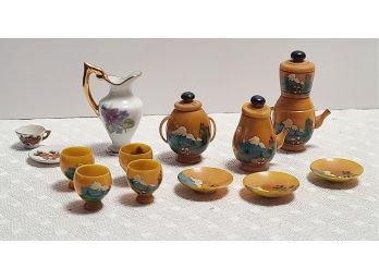 SO TEENY Vintage Handpainted Tea Items Incl Limoges France