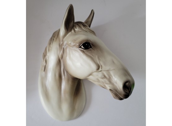A Horse Is A Horse Of Course But Betcha Ya'll Haven't Seen One Like This! Vintage MCM 3D Ceramic Wall Plaque