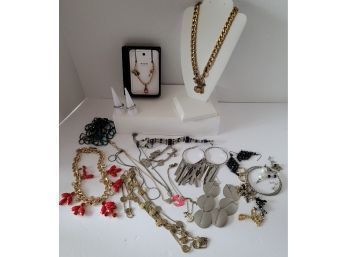 Costume Jewelry Lot Incl NIB Alex & Ani, Juicy Couture And Sterling Necklaces