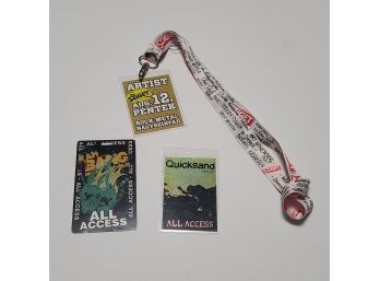 Concert Passes And Lanyard Quicksand, Amy Winehouse