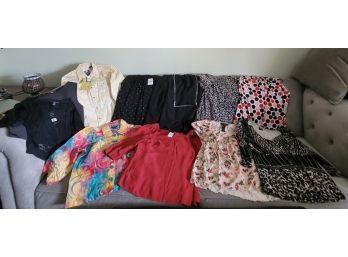 Blouse And Shirt Lot Incl Calvin Klein, Halston Some NWT