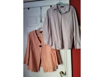 Lafayette 148 Jacket And Shirt Lot What A Well Tailored Shirt Should Look Like!