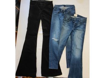 THOSE JBRAND VELVET FLARES, Edison, And Mcguire Jeans