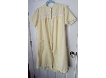 Vintage Barbizon Twinset Cotton Nightgown And Matching Robe