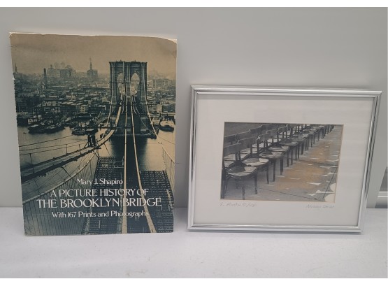 NYC Fans Original Photo E Houston St And 1983 Brooklyn Bridge Pictorial Book