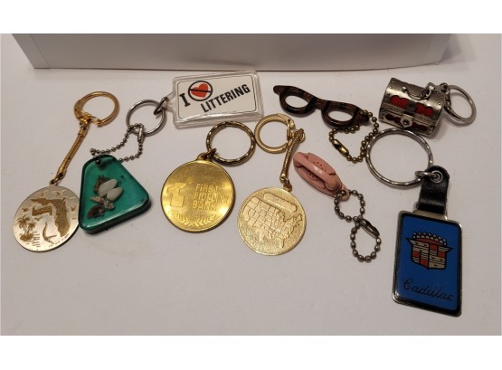Vintage Keychain Lot LOOK AT THE CHEST!