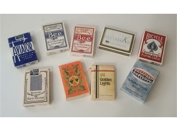 Vintage Playing Cards Including Advertising