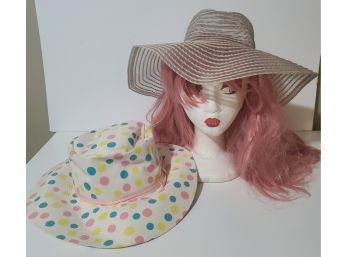 ROCK THAT BEACH STYLE Vintage Oversized Hats Like New