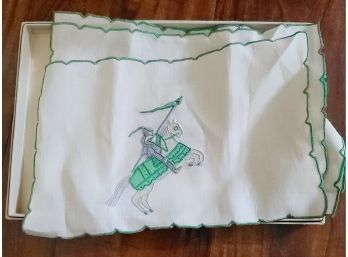 Not That You Need A Knight In Shining Armor BUT THESE VINTAGE EMBROIDERED HANKERCHIEFS YOU NEED