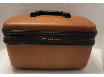 Vintage Greyhound Makeup Luggage Case With Travel Mirror
