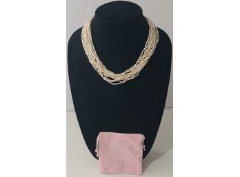Classic Glam Multi Strand Cultured Pearl Necklace