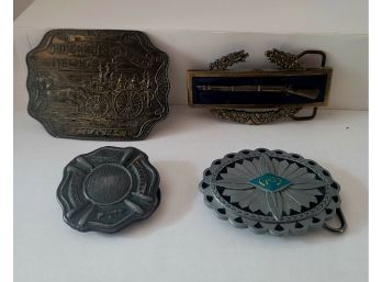 Vintage Belt Buckle Lot 70s-90s Incl. Lewis Buckles And Tiffany Studio Excellent Condition