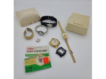Vintage Watch Collection, Parts And Timex Boxes