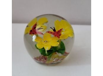 MCM Art Glass Paperweight Excellent Condition