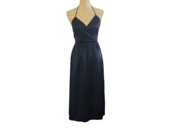 FEATHER THAT HAIR AND GET THAT BOOGIE ON In This Original 1970s Satin Feel Halter Dress