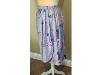 AAHHHH THAT FABRIC OOAK Handmade From 1950s Upholstery Fabric Wrap Pencil Wiggle Skirt