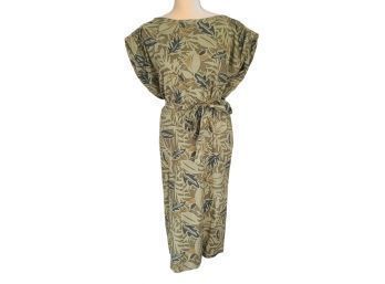 SO GLAM YET COMFY Vintage Dolomon Sleeve Leaf Dress S