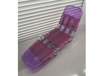 YALL THIS Is PRISTINE Vintage Folding Pink And Purple Lounge Chair