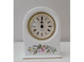Pretty Vintage Aynsley Wild Tudor Bone China Mantle Alarm Clock