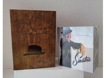 Ol' Blue Eyes Frank Sinatra CD Collection With Matching Wooden Box NICE! CDS UNOPENED!