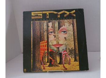 Vintage 1977 Styx The Grand Illusion Vinyl LP Tested Good Condition