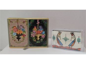 Vintage Playing Card Lot Incl. NOS Made In Hong Kong Both Excellent Condition